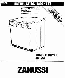 Zanussi Clothes Dryer TC 450-page_pdf